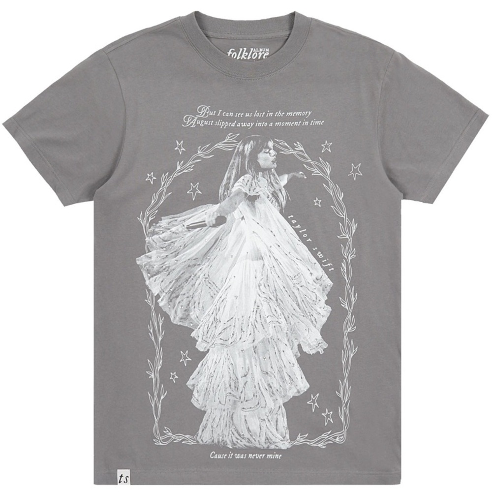 TAYLOR SWIFT  Folklore Album Moment In Time Oversized T-Shirt